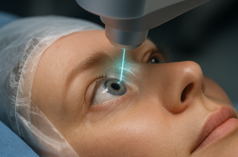 스마일라식은 각막을 2~3mm만 절개해 시력을 교정하는 최신 시력교정술입니다.