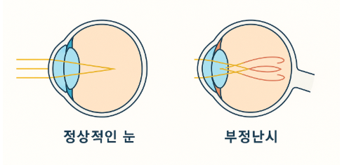 드물게 중심 이탈이나 석션 로스로 부정난시가 생길 수도 있다고 합니다.