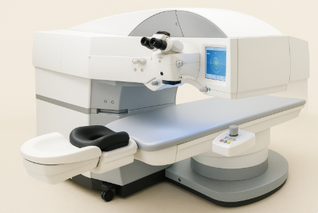 비쥬맥스(VisuMax) 장비: 독일 칼자이스(Carl Zeiss) 사에서 개발한 최첨단 안과용 레이저 장비로, 주로 스마일라식 수술에 사용됩니다. 기존의 라식이나 라섹과는 다른 3세대 시력교정술을 가능하게 한 핵심 장비입니다.