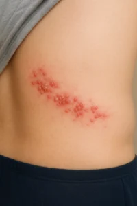 대상포진 편측 수포성 발진